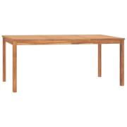 vidaXL Trädgårdsbord 180x90x77 cm massiv teak