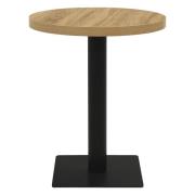 vidaXL Bistrobord ekfärg 80 cm MDF och stål