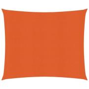 vidaXL Solsegel 160 g/m² orange 2x2,5 m HDPE
