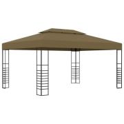 vidaXL Paviljong 3x4 m taupe 180 g/m²