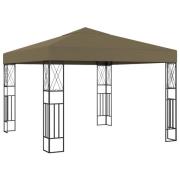 vidaXL Paviljong 3x3 m taupe tyg