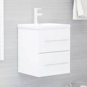 vidaXL Tvättställsskåp vit 41x38,5x48 cm konstruerat trä