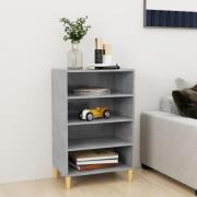 vidaXL Skänk betonggrå 57x35x90 cm konstruerat trä
