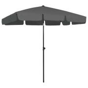 vidaXL Strandparasoll antracit 200x125 cm