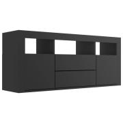 vidaXL TV-bänk svart 120x30x50 cm spånskiva