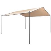 vidaXL Paviljong 4x4 m stål beige