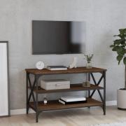 vidaXL Tv-bänk brun ek 80x40x50 cm konstruerat trä