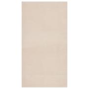 vidaXL Tvättbar matta kort lugg 80x150 cm halkfri beige