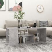 vidaXL Soffbord betonggrå 100x50x40 cm konstruerat trä