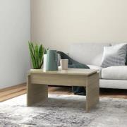 vidaXL Soffbord sonoma-ek 68x50x38 cm konstruerat trä