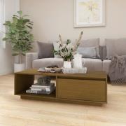 vidaXL Soffbord honungsbrun 110x50x33,5 cm massiv furu
