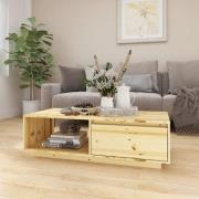 vidaXL Soffbord 110x50x33,5 cm massivt granträ