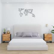 vidaXL Nattduksbord 2 st 40x33x46 cm massivt akaciaträ