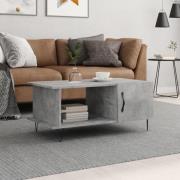 vidaXL Soffbord betonggrå 90x50x40 cm konstruerat trä