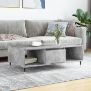 vidaXL Soffbord betonggrå 104x60x35 cm konstruerat trä