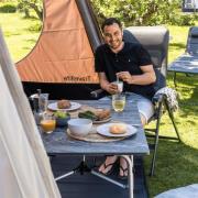 Travellife Hopfällbar campingstol Barletta Comfort L mörkgrå