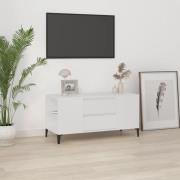 vidaXL Tv-bänk vit 102x44,5x50 cm konstruerat trä