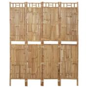 vidaXL Rumsavdelare 4 paneler bambu 160x180 cm