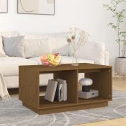 vidaXL Soffbord honungsbrun 80x50x40 cm massiv furu