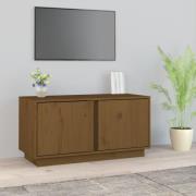 vidaXL Tv-bänk honungsbrun 80x35x40,5 cm massiv furu