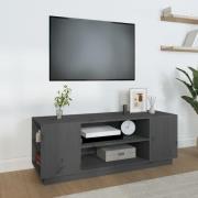 vidaXL Tv-bänk grå 110x35x40,5 cm massiv furu