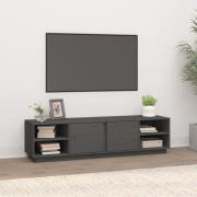 vidaXL Tv-bänk grå 156x40x40 cm massiv furu