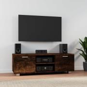 vidaXL Tv-bänk rökfärgad ek 120x40,5x35 cm konstruerat trä
