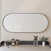vidaXL Väggmonterad spegel svart 25x60 cm ovan