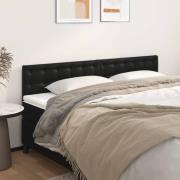 vidaXL Sänggavlar svart 180x5x78/88 cm konstläder