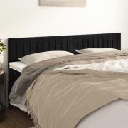 vidaXL Sänggavlar svart 180x5x78/88 cm sammet
