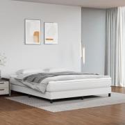 vidaXL Pocketresårmadrass vit 160x200x20 cm konstläder