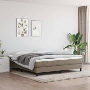 vidaXL Pocketresårmadrass taupe 160x200x20 cm tyg