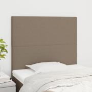 vidaXL Huvudgavlar 2 st taupe 90x5x78/88 cm tyg