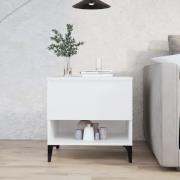 vidaXL Sängbord vit 50x46x50 cm konstruerat trä