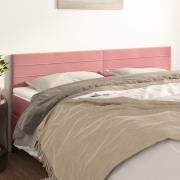 vidaXL Sänggavlar rosa 180x5x78/88 cm sammet