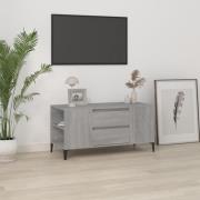 vidaXL Tv-bänk grå sonoma 102x44,5x50 cm konstruerat trä