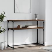 vidaXL Avlastningsbord brun ek 100x35,5x75 cm konstruerat trä