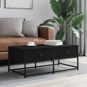 vidaXL Soffbord svart 100x51x40 cm konstruerat trä
