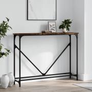 vidaXL Avlastningsbord rökfärgad ek 102x22,5x75 cm konstruerat trä