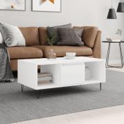 vidaXL Soffbord vit 90x50x36,5 cm konstruerat trä
