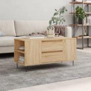 vidaXL Soffbord sonoma-ek 102x44,5x50 cm konstruerat trä