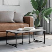 vidaXL Soffbord grå sonoma 90x50x35 cm konstruerat trä