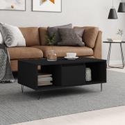 vidaXL Soffbord svart 90x50x36,5 cm konstruerat trä