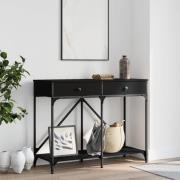 vidaXL Konsolbord svart 100x39x78,5 cm konstruerat trä