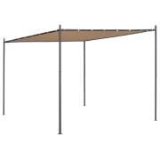 vidaXL Paviljong med snedtak 300x300x257 cm beige 180 g/m²