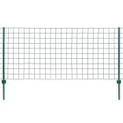 vidaXL Eurofence stål 20x1 m grön