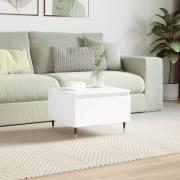 vidaXL Soffbord vit 50x46x35 cm konstruerat trä
