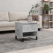 vidaXL Soffbord betonggrå 50x46x50 cm konstruerat trä