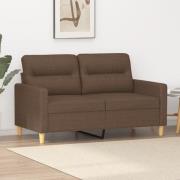 vidaXL 2-sitssoffa brun 120 cm tyg