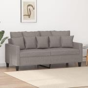 vidaXL 2-sitssoffa taupe 140 cm tyg